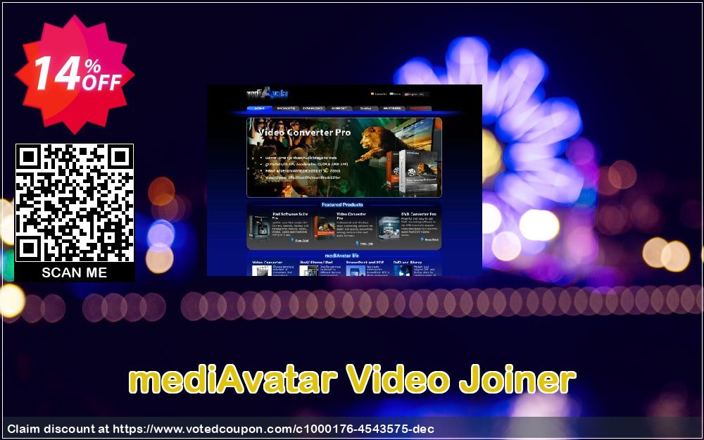 mediAvatar Video Joiner Coupon, discount mediAvatar Video Joiner exclusive promo code 2024. Promotion: exclusive promo code of mediAvatar Video Joiner 2024