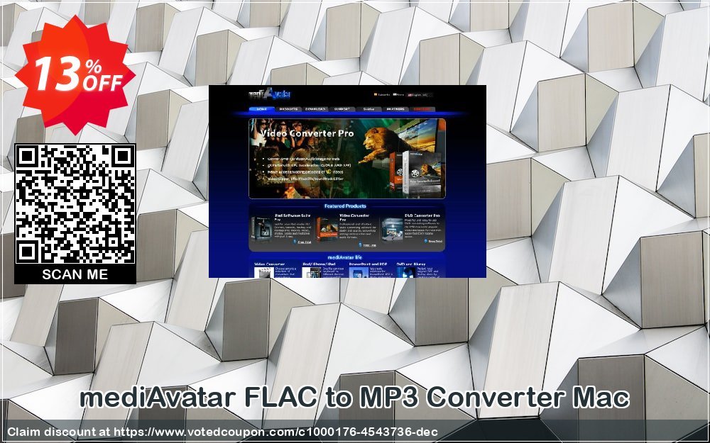 mediAvatar FLAC to MP3 Converter MAC Coupon, discount mediAvatar FLAC to MP3 Converter Mac exclusive promo code 2023. Promotion: exclusive promo code of mediAvatar FLAC to MP3 Converter Mac 2023