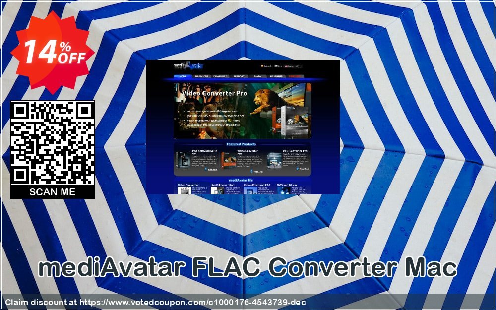 mediAvatar FLAC Converter MAC Coupon, discount mediAvatar FLAC Converter Mac amazing sales code 2023. Promotion: amazing sales code of mediAvatar FLAC Converter Mac 2023
