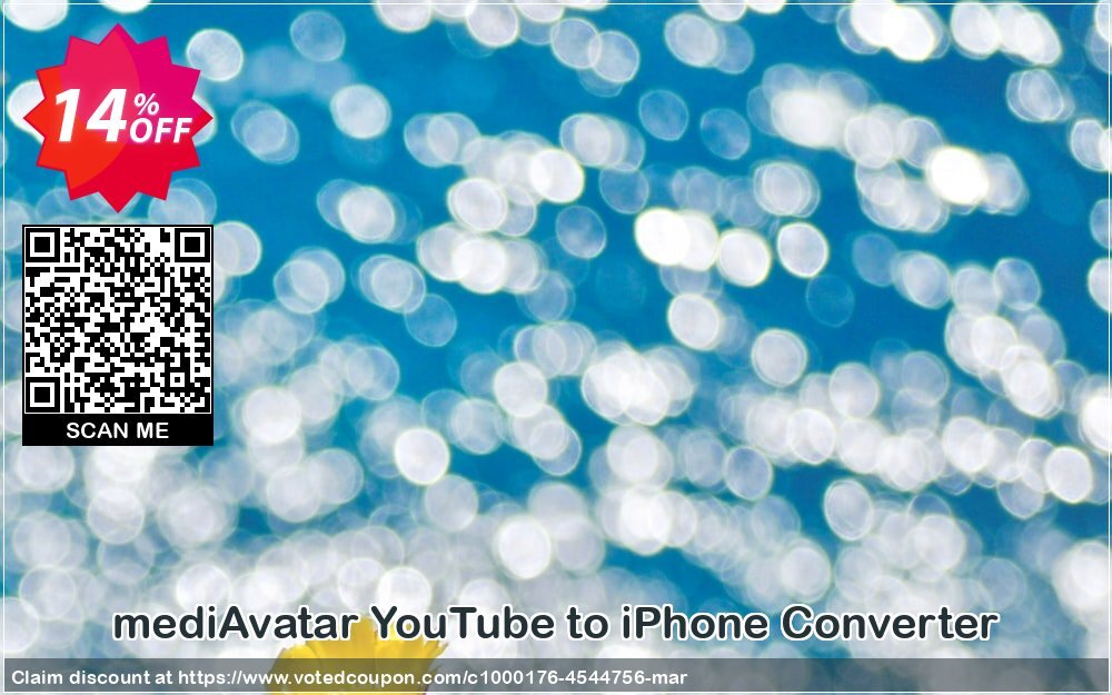 mediAvatar YouTube to iPhone Converter Coupon, discount mediAvatar YouTube to iPhone Converter impressive offer code 2024. Promotion: impressive offer code of mediAvatar YouTube to iPhone Converter 2024