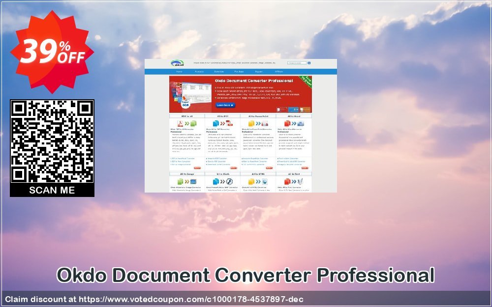 Okdo Document Converter Professional Coupon, discount Special Offer - $50 Off. Promotion: amazing discount code of Okdo Document Converter Professional 2024