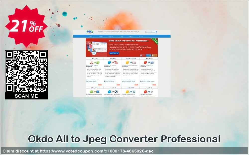 Okdo All to Jpeg Converter Professional Coupon, discount Okdo All to Jpeg Converter Professional staggering promotions code 2024. Promotion: staggering promotions code of Okdo All to Jpeg Converter Professional 2024