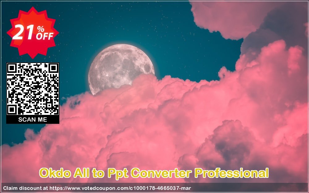 Okdo All to Ppt Converter Professional Coupon, discount Okdo All to Ppt Converter Professional special offer code 2024. Promotion: special offer code of Okdo All to Ppt Converter Professional 2024