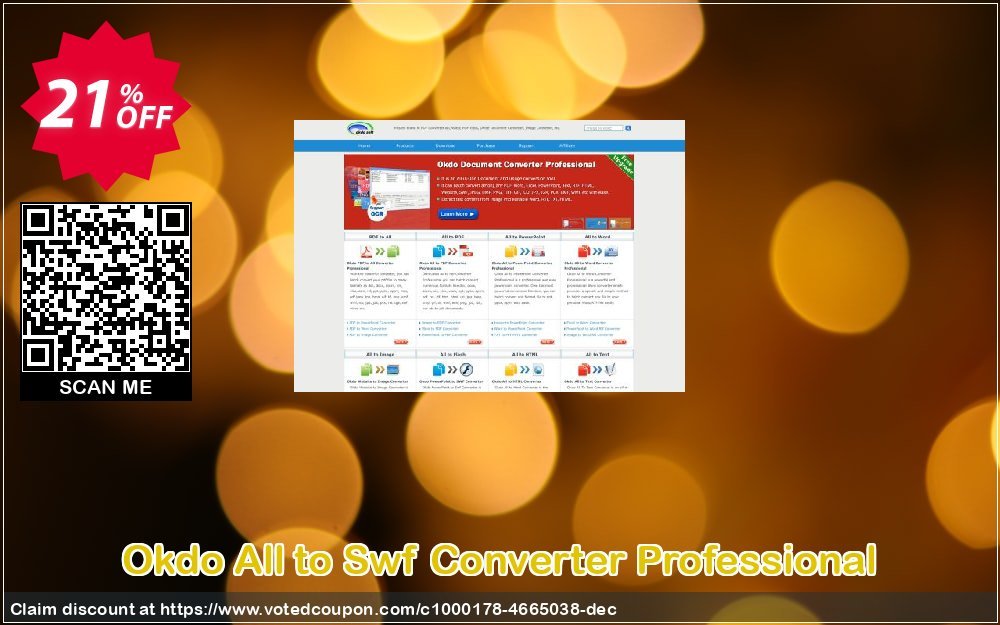 Okdo All to Swf Converter Professional Coupon, discount Okdo All to Swf Converter Professional exclusive discount code 2024. Promotion: exclusive discount code of Okdo All to Swf Converter Professional 2024