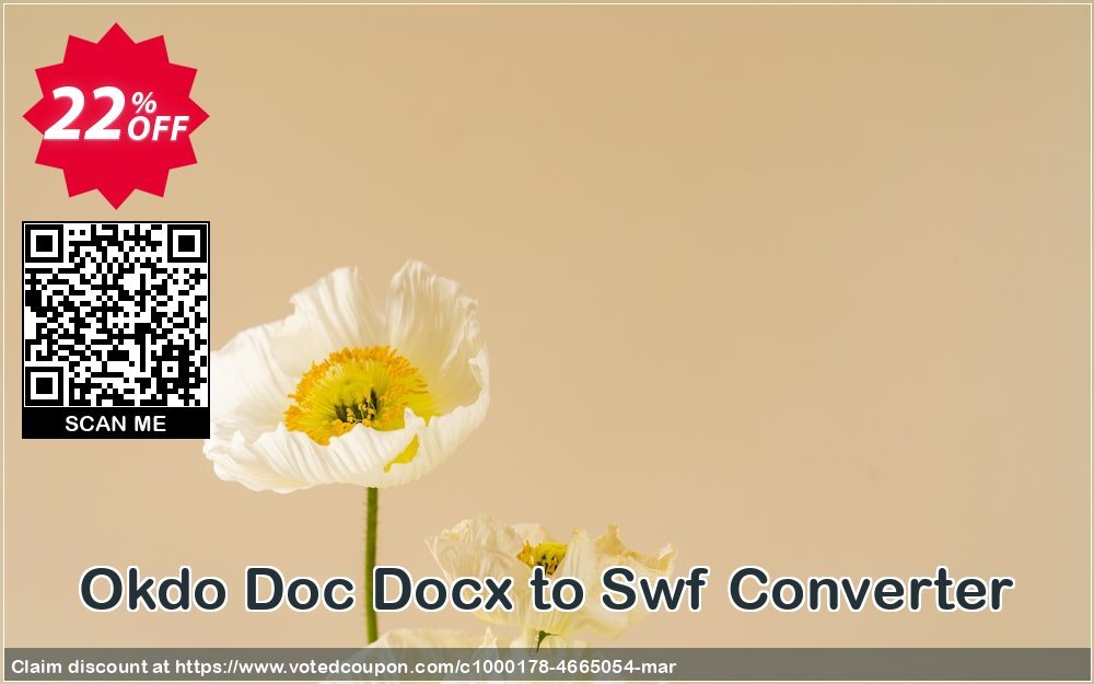 Okdo Doc Docx to Swf Converter Coupon, discount Okdo Doc Docx to Swf Converter awful discounts code 2024. Promotion: awful discounts code of Okdo Doc Docx to Swf Converter 2024