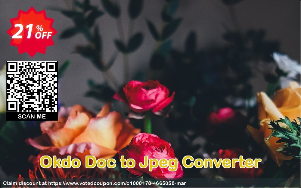 Okdo Doc to Jpeg Converter Coupon, discount Okdo Doc to Jpeg Converter big offer code 2024. Promotion: big offer code of Okdo Doc to Jpeg Converter 2024