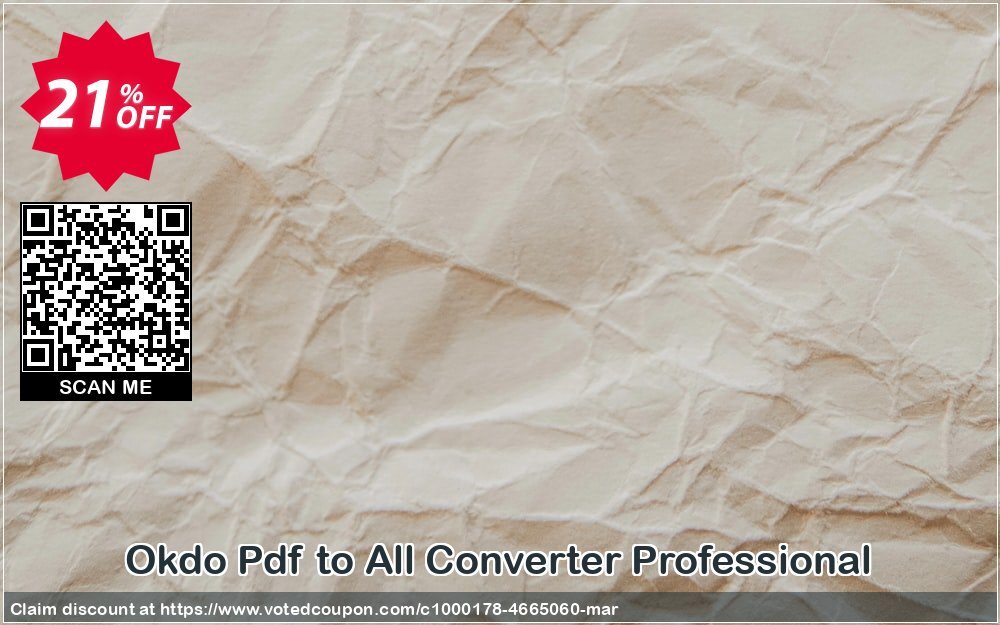 Okdo Pdf to All Converter Professional Coupon, discount Okdo Pdf to All Converter Professional special promo code 2024. Promotion: special promo code of Okdo Pdf to All Converter Professional 2024