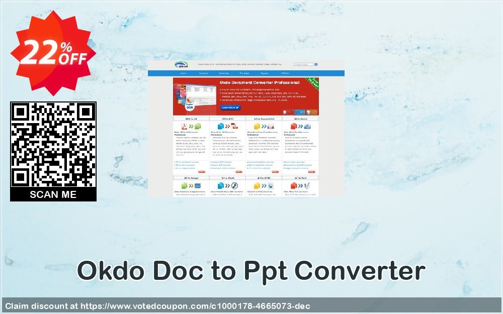 Okdo Doc to Ppt Converter Coupon, discount Okdo Doc to Ppt Converter excellent discount code 2024. Promotion: excellent discount code of Okdo Doc to Ppt Converter 2024