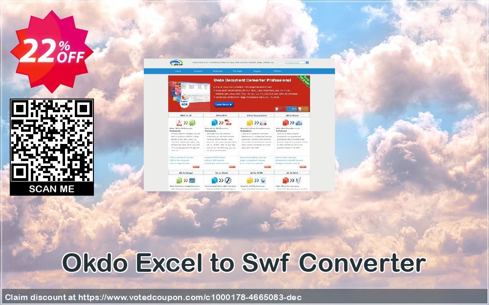 Okdo Excel to Swf Converter Coupon, discount Okdo Excel to Swf Converter special promotions code 2024. Promotion: special promotions code of Okdo Excel to Swf Converter 2024