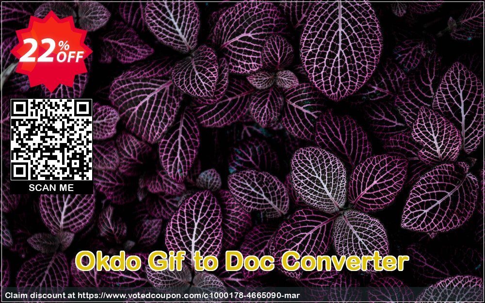 Okdo Gif to Doc Converter Coupon, discount Okdo Gif to Doc Converter imposing promotions code 2024. Promotion: imposing promotions code of Okdo Gif to Doc Converter 2024