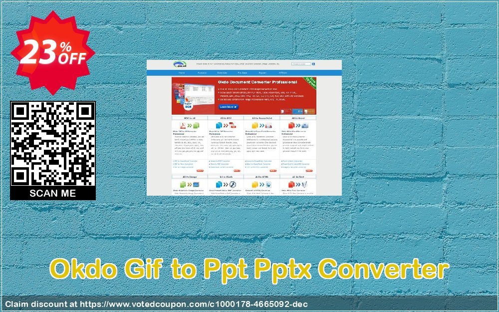 Okdo Gif to Ppt Pptx Converter Coupon, discount Okdo Gif to Ppt Pptx Converter impressive deals code 2023. Promotion: impressive deals code of Okdo Gif to Ppt Pptx Converter 2023