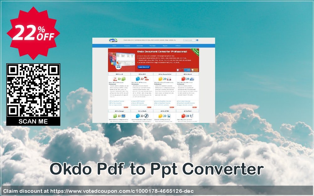 Okdo Pdf to Ppt Converter Coupon, discount Okdo Pdf to Ppt Converter best sales code 2023. Promotion: best sales code of Okdo Pdf to Ppt Converter 2023
