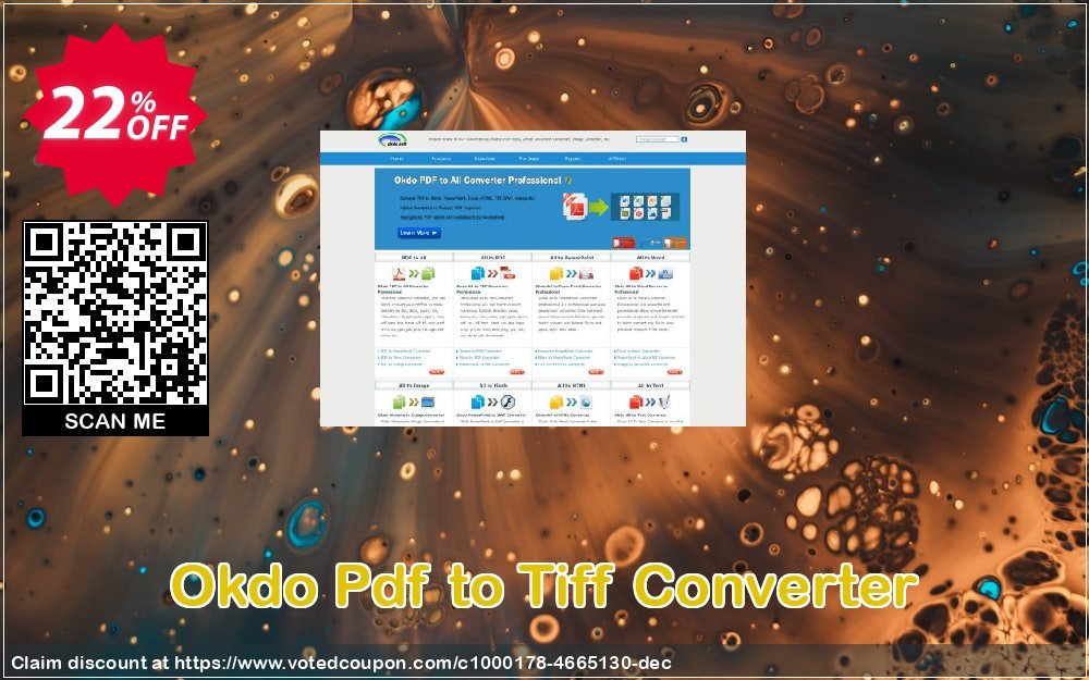 Okdo Pdf to Tiff Converter Coupon, discount Okdo Pdf to Tiff Converter exclusive promo code 2024. Promotion: exclusive promo code of Okdo Pdf to Tiff Converter 2024