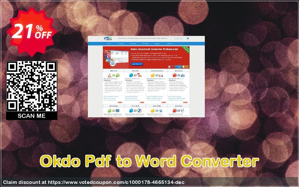 Okdo Pdf to Word Converter Coupon, discount Okdo Pdf to Word Converter stunning deals code 2024. Promotion: stunning deals code of Okdo Pdf to Word Converter 2024
