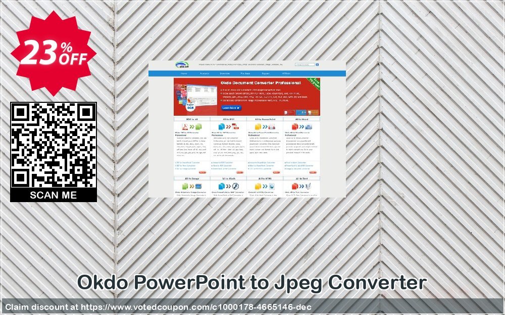Okdo PowerPoint to Jpeg Converter Coupon Code Apr 2024, 23% OFF - VotedCoupon