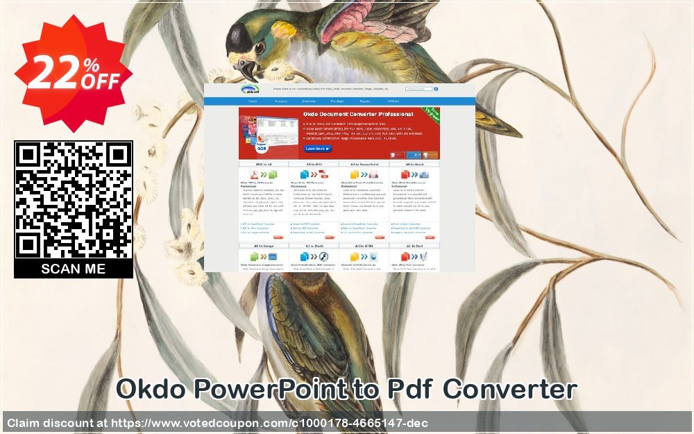 Okdo PowerPoint to Pdf Converter Coupon, discount Okdo PowerPoint to Pdf Converter amazing sales code 2024. Promotion: amazing sales code of Okdo PowerPoint to Pdf Converter 2024