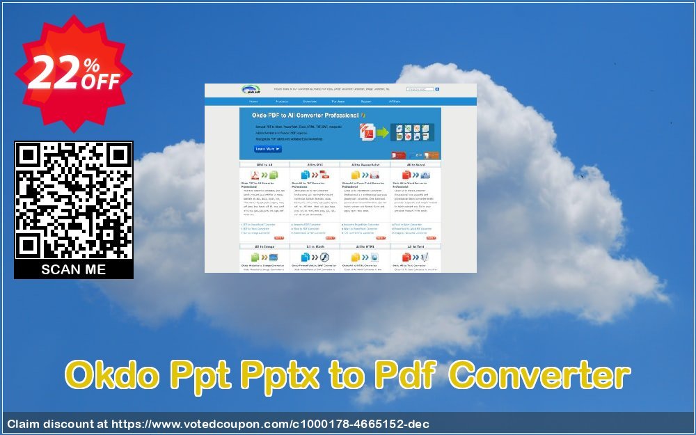 Okdo Ppt Pptx to Pdf Converter Coupon, discount Okdo Ppt Pptx to Pdf Converter special discounts code 2024. Promotion: special discounts code of Okdo Ppt Pptx to Pdf Converter 2024