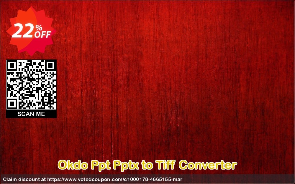 Okdo Ppt Pptx to Tiff Converter Coupon, discount Okdo Ppt Pptx to Tiff Converter wonderful deals code 2024. Promotion: wonderful deals code of Okdo Ppt Pptx to Tiff Converter 2024