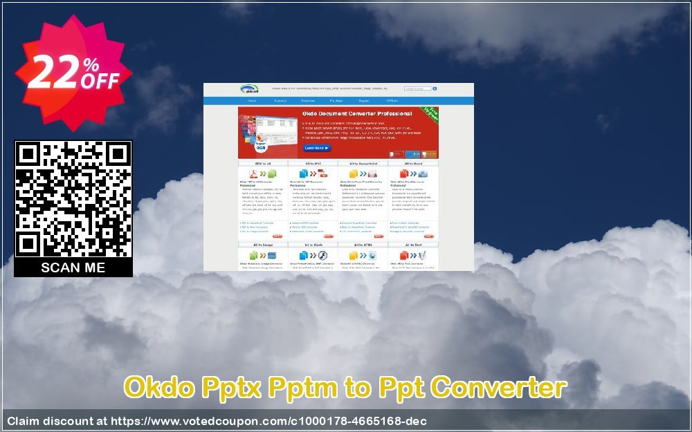 Okdo Pptx Pptm to Ppt Converter Coupon, discount Okdo Pptx Pptm to Ppt Converter awful sales code 2024. Promotion: awful sales code of Okdo Pptx Pptm to Ppt Converter 2024