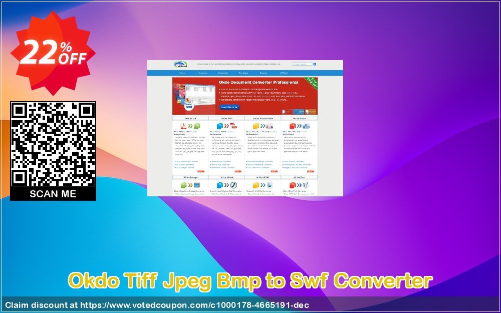 Okdo Tiff Jpeg Bmp to Swf Converter Coupon Code Apr 2024, 22% OFF - VotedCoupon