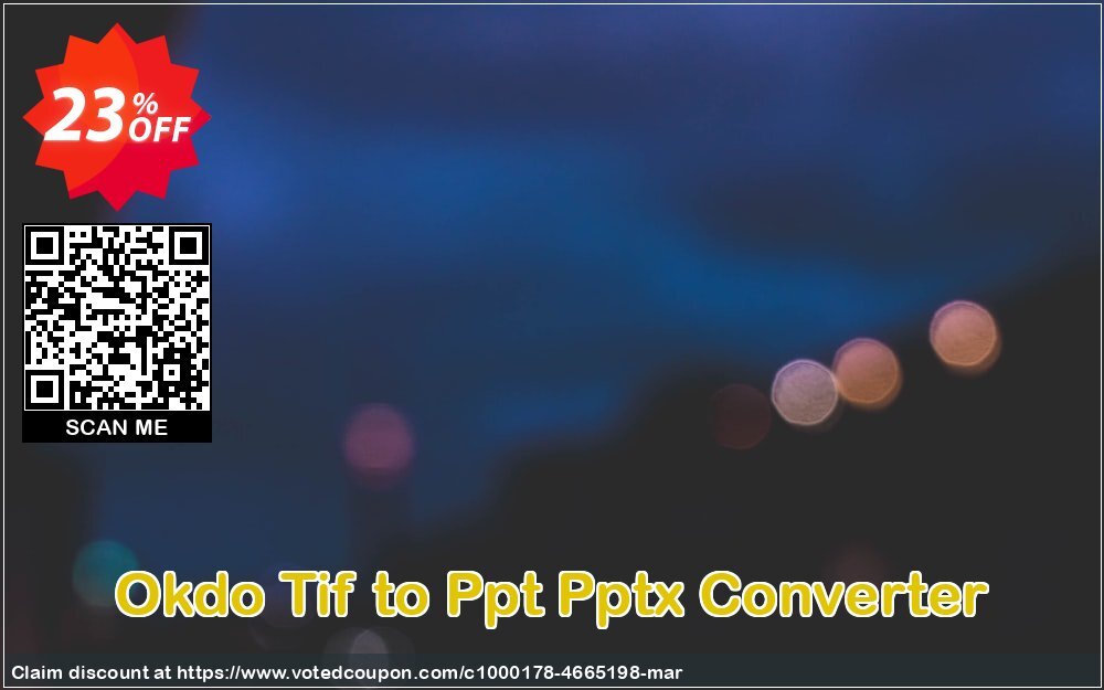 Okdo Tif to Ppt Pptx Converter Coupon, discount Okdo Tif to Ppt Pptx Converter special offer code 2024. Promotion: special offer code of Okdo Tif to Ppt Pptx Converter 2024