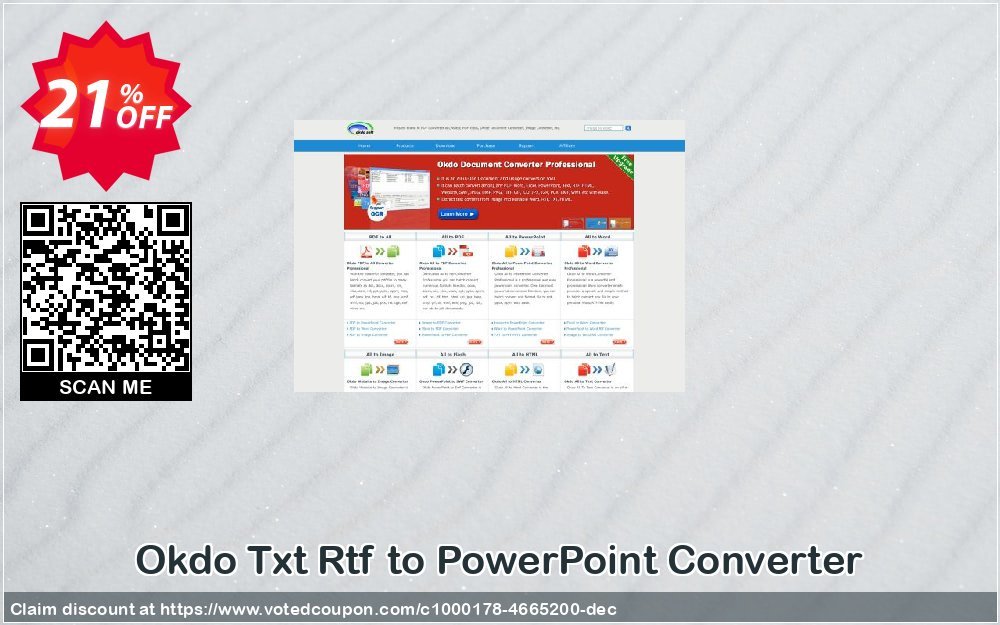 Okdo Txt Rtf to PowerPoint Converter Coupon, discount Okdo Txt Rtf to PowerPoint Converter awesome promo code 2024. Promotion: awesome promo code of Okdo Txt Rtf to PowerPoint Converter 2024