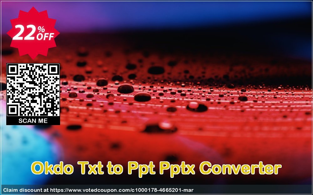 Okdo Txt to Ppt Pptx Converter Coupon Code Apr 2024, 22% OFF - VotedCoupon