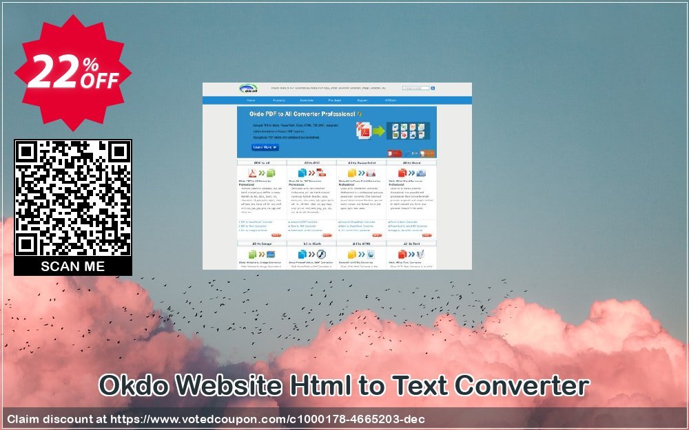 Okdo Website Html to Text Converter Coupon, discount Okdo Website Html to Text Converter stunning sales code 2024. Promotion: stunning sales code of Okdo Website Html to Text Converter 2024