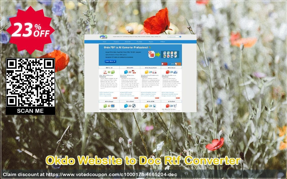 Get 23% OFF Okdo Website to Doc Rtf Converter Coupon