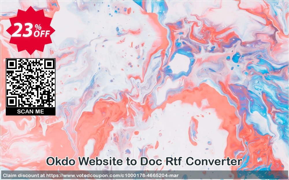 Get 23% OFF Okdo Website to Doc Rtf Converter Coupon