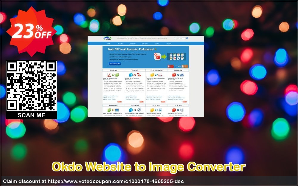 Okdo Website to Image Converter Coupon, discount Okdo Website to Image Converter imposing offer code 2024. Promotion: imposing offer code of Okdo Website to Image Converter 2024