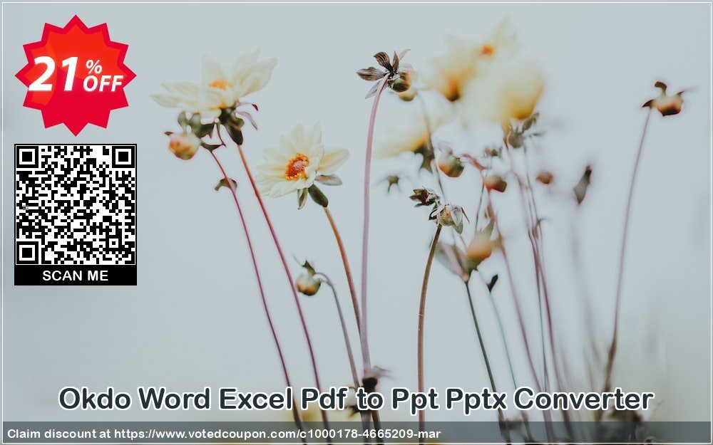 Okdo Word Excel Pdf to Ppt Pptx Converter Coupon Code Apr 2024, 21% OFF - VotedCoupon