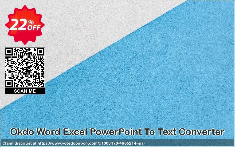 Okdo Word Excel PowerPoint To Text Converter Coupon, discount Okdo Word Excel PowerPoint To Text Converter awful promo code 2024. Promotion: awful promo code of Okdo Word Excel PowerPoint To Text Converter 2024