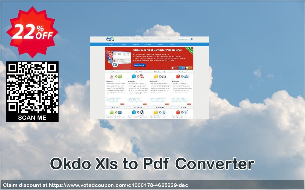 Okdo Xls to Pdf Converter Coupon, discount Okdo Xls to Pdf Converter stirring discounts code 2024. Promotion: stirring discounts code of Okdo Xls to Pdf Converter 2024