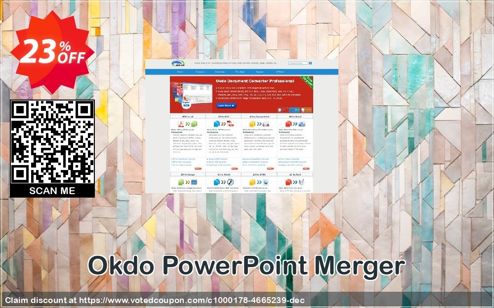 Okdo PowerPoint Merger Coupon, discount Okdo PowerPoint Merger amazing deals code 2024. Promotion: amazing deals code of Okdo PowerPoint Merger 2024