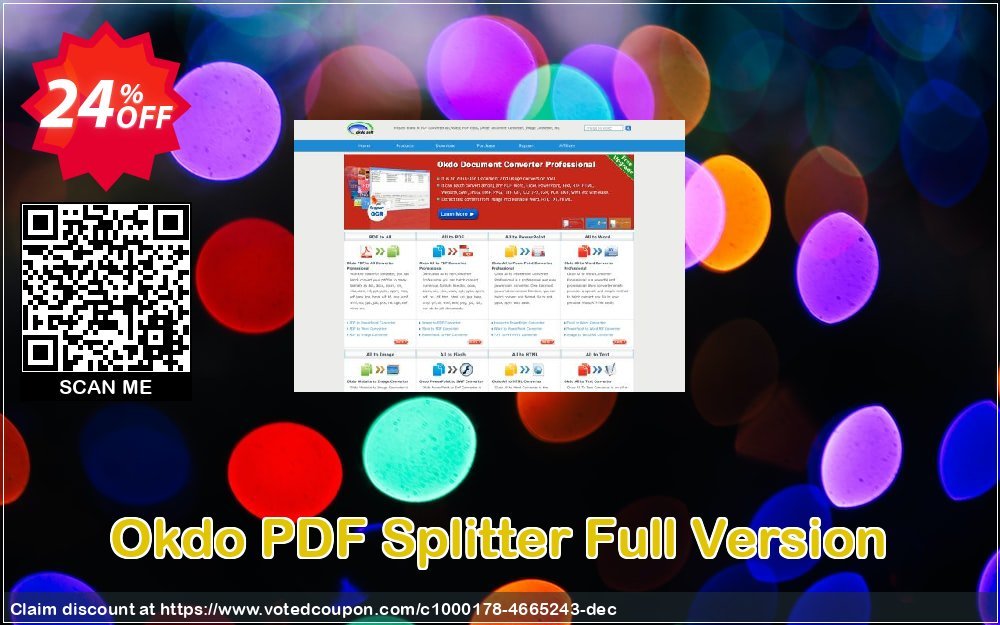 Okdo PDF Splitter Full Version Coupon, discount Okdo PDF Splitter Full Version hottest discounts code 2024. Promotion: hottest discounts code of Okdo PDF Splitter Full Version 2024