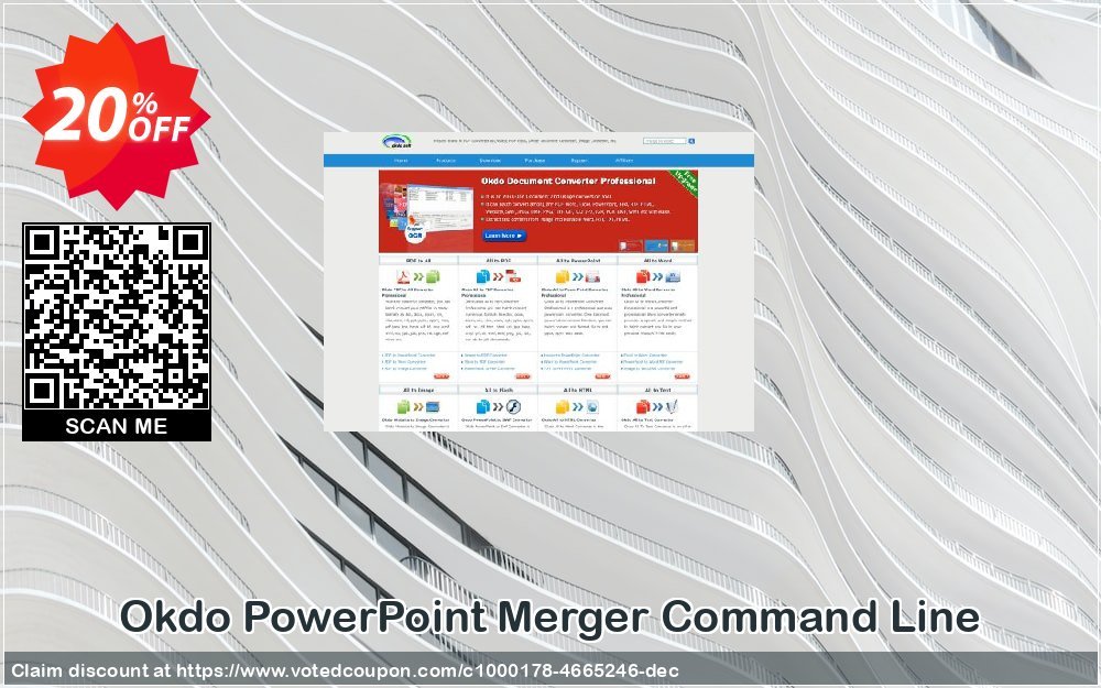 Okdo PowerPoint Merger Command Line Coupon, discount Okdo PowerPoint Merger Command Line awesome deals code 2023. Promotion: awesome deals code of Okdo PowerPoint Merger Command Line 2023