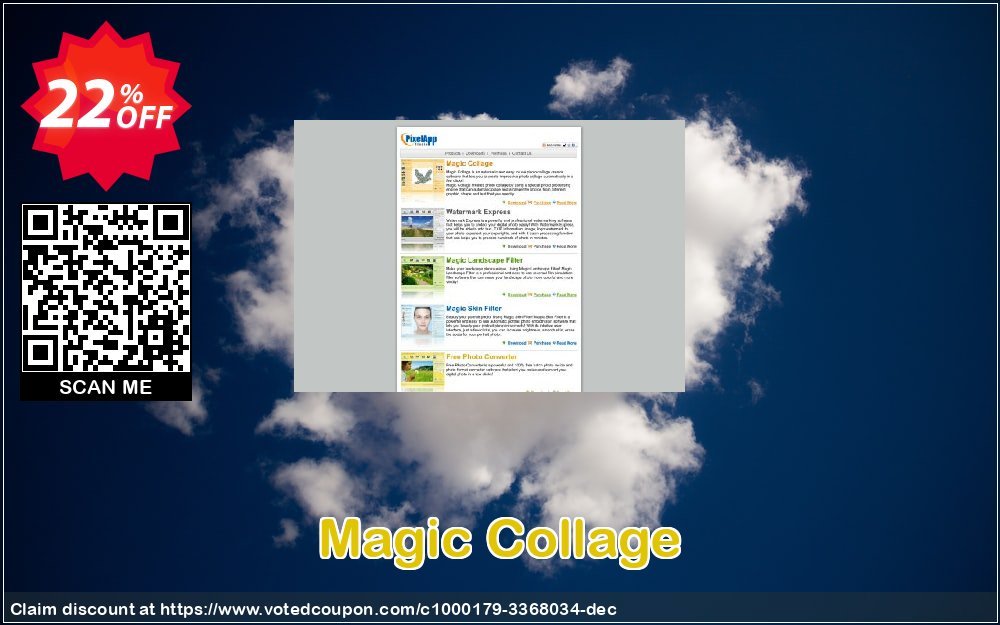 Magic Collage Coupon, discount 20% Off Discount. Promotion: marvelous offer code of Magic Collage 2023