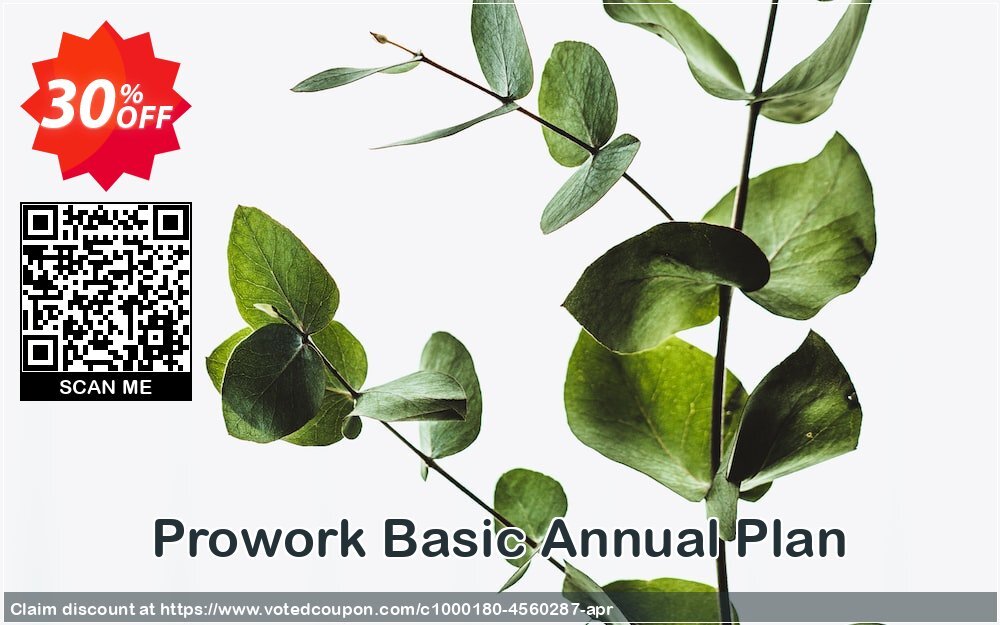 Prowork Basic Annual Plan Coupon Code Apr 2024, 30% OFF - VotedCoupon