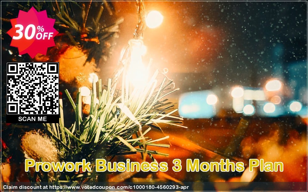 Prowork Business 3 Months Plan Coupon, discount NGOs and Social Enterprises. Promotion: big promotions code of Prowork Business 3 Months Plan 2024