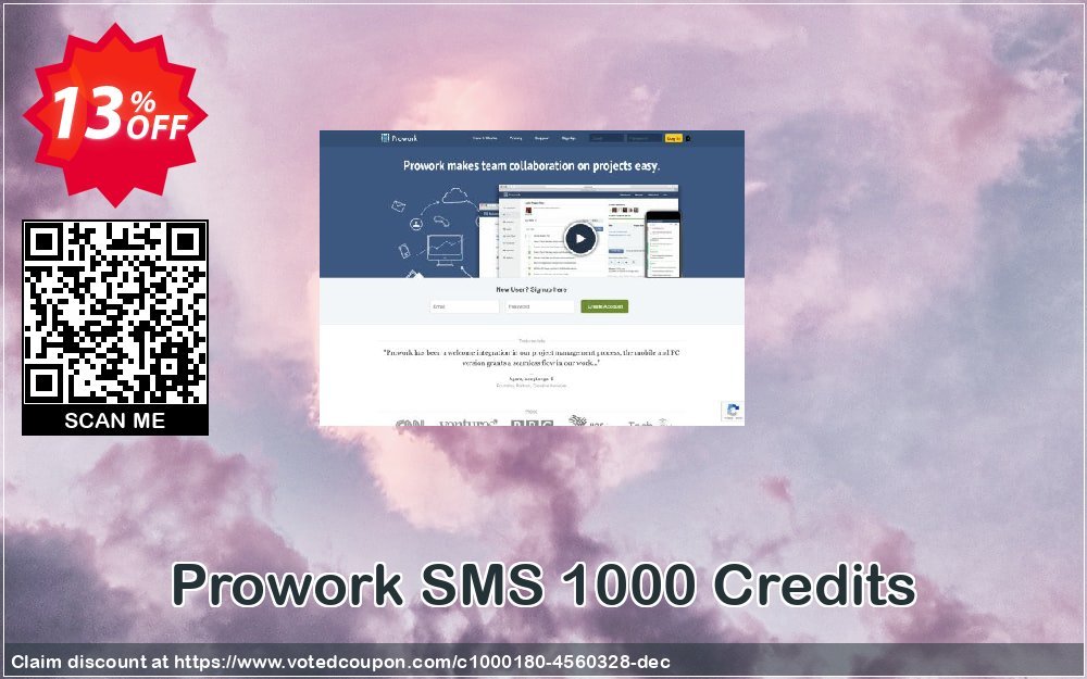 Prowork SMS 1000 Credits Coupon, discount Prowork SMS 1000 Credits formidable promotions code 2023. Promotion: formidable promotions code of Prowork SMS 1000 Credits 2023
