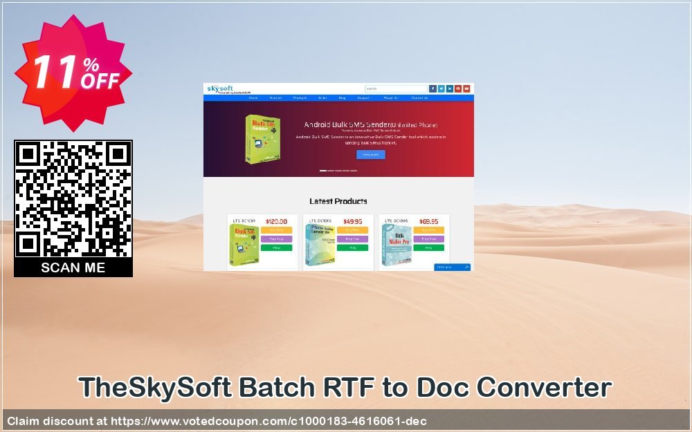 TheSkySoft Batch RTF to Doc Converter Coupon, discount 10%Discount. Promotion: marvelous discounts code of Batch RTF to Doc Converter 2024