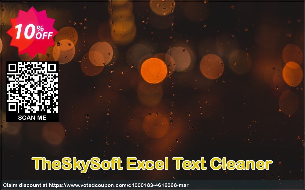 TheSkySoft Excel Text Cleaner Coupon, discount 10%Discount. Promotion: big discounts code of Excel Text Cleaner 2024