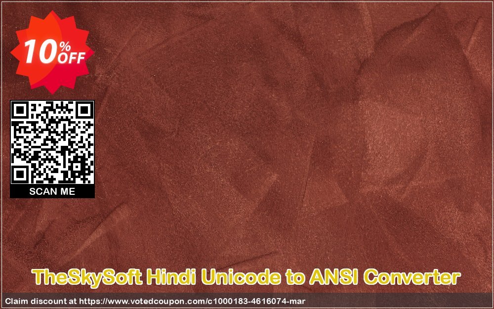 TheSkySoft Hindi Unicode to ANSI Converter Coupon Code Apr 2024, 10% OFF - VotedCoupon