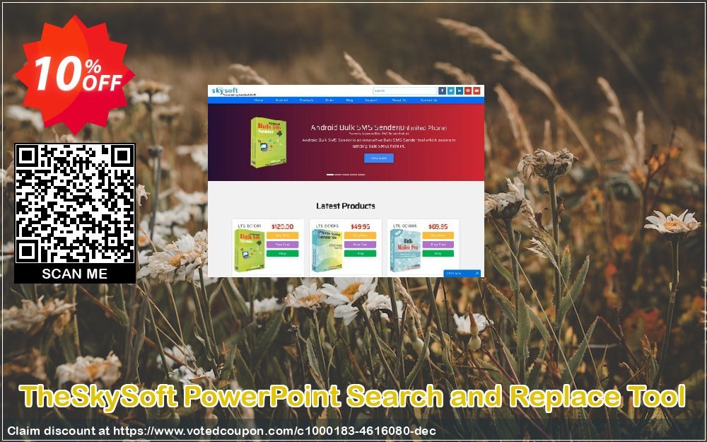 TheSkySoft PowerPoint Search and Replace Tool Coupon, discount 10%Discount. Promotion: formidable discount code of PowerPoint Search and Replace Tool 2023