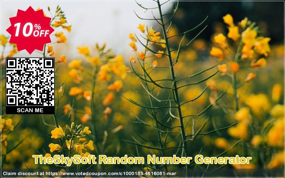 TheSkySoft Random Number Generator Coupon Code Apr 2024, 10% OFF - VotedCoupon