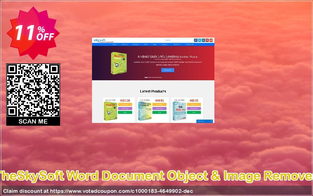 TheSkySoft Word Document Object & Image Remover Coupon, discount 10%Discount. Promotion: hottest deals code of Word Document Object & Image Remover 2024