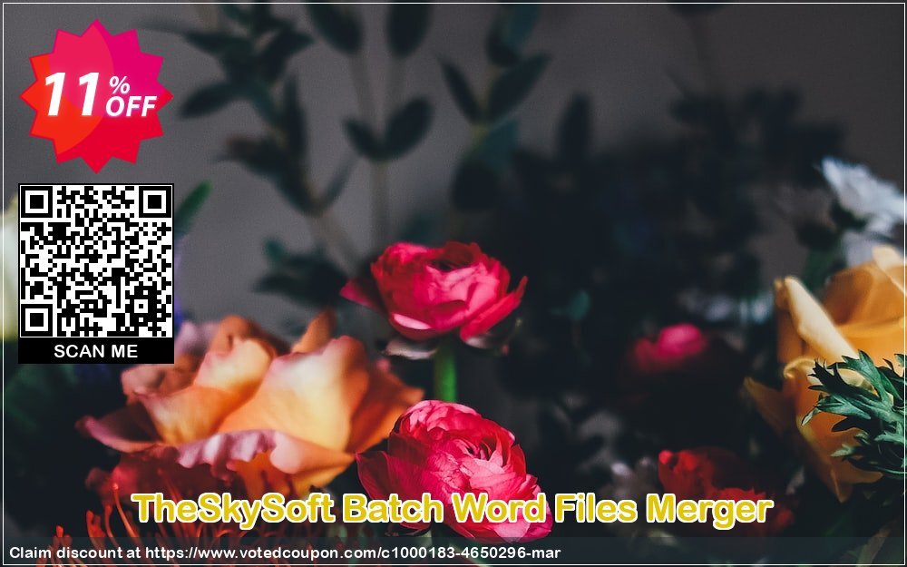 TheSkySoft Batch Word Files Merger Coupon, discount 10%Discount. Promotion: awesome discount code of Batch Word Files Merger 2024