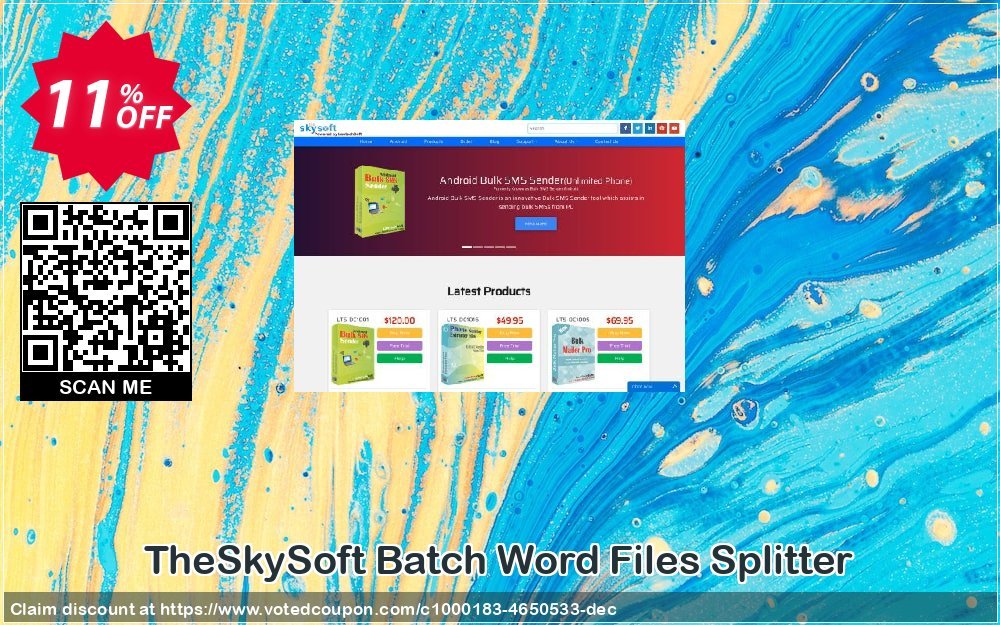TheSkySoft Batch Word Files Splitter Coupon, discount 10%Discount. Promotion: impressive offer code of Batch Word Files Splitter 2024