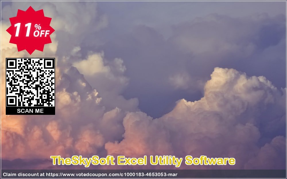 TheSkySoft Excel Utility Software Coupon, discount 10%Discount. Promotion: hottest offer code of Excel Utility Software 2024